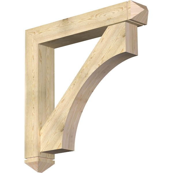 Ekena Millwork Westlake Arts and Crafts Rough Sawn Bracket w/ Offset Brace, Douglas Fir, 8"W x 48"D x 48"H BKT0806X48X48WTL03RDF - main